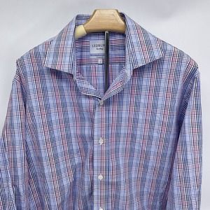 Sz 17 Classic Fit Ledbury Long Sleeve Button‎ Down Dress Shirt